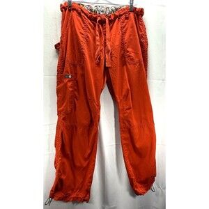 Koi Womens Lindsey Red Cargo Scrub Pants Size Large Petite